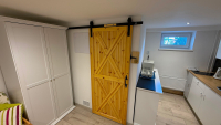 Apartmán se saunou – vstup do sauny