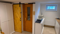 Apartmán se saunou – vstup do sauny